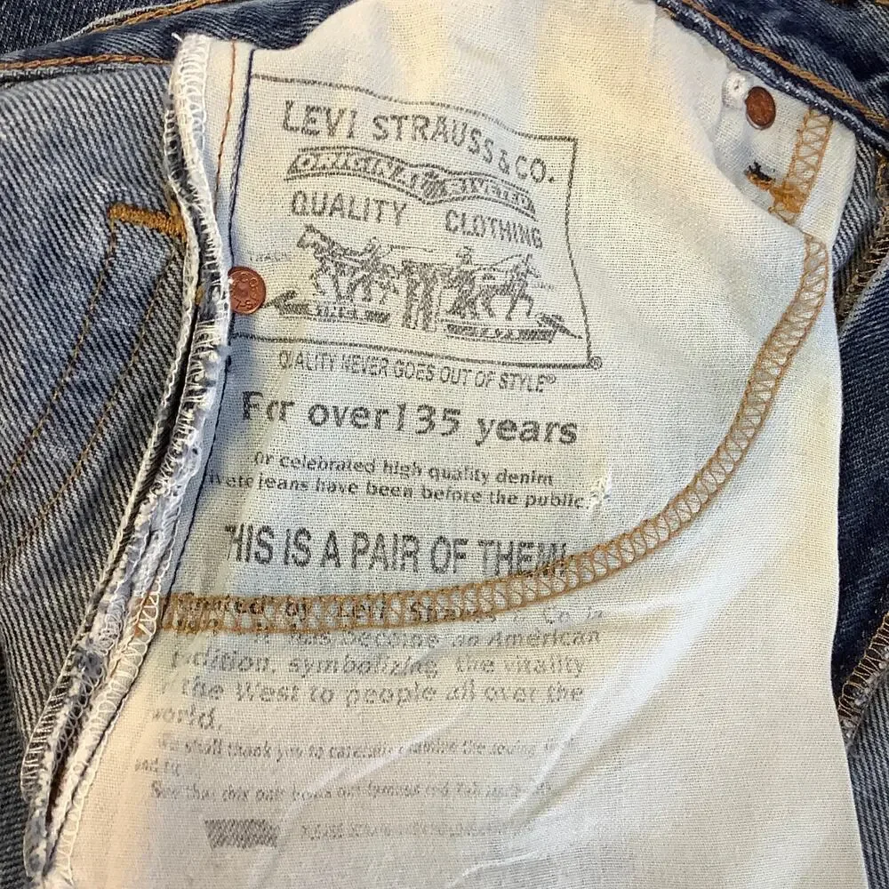 RE/Done Levi's Women's 26 Dark Blue Wash Straight Leg Jeans MSRP $350 G15-2